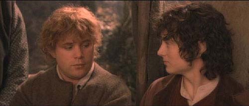 Frodo and Sam in Rivendell