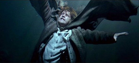 Frodo: You can't swim! Sam: I know